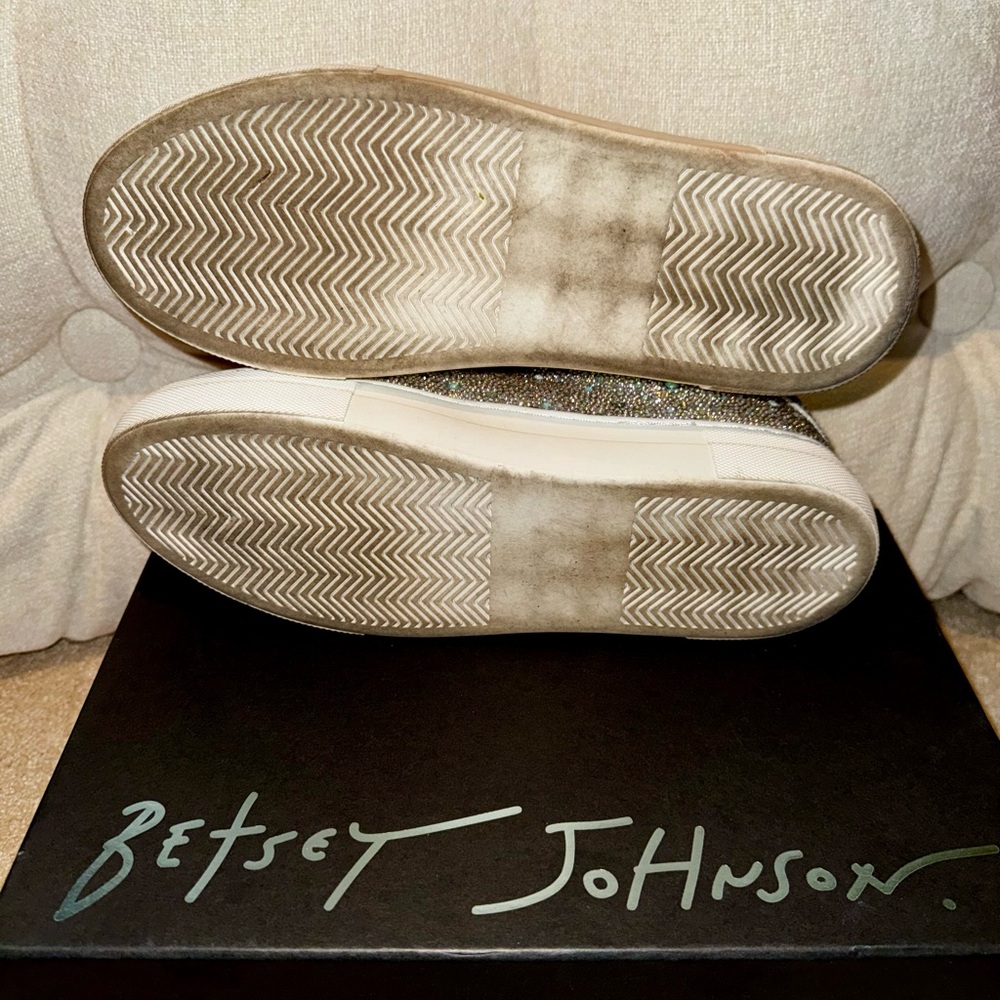Betsey Johnson Sparkling Sneakers - Silver and Gold - Picture 2 of 3